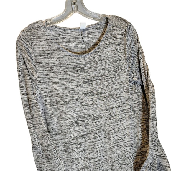 Old Navy Dresses & Skirts - Old Navy Womens Grey Space Dye Marl Long Sleeve Knit Dress Librarian Chic Size M
